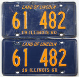 1960 Illinois License Plates