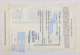 A 1961 The Grand Union Company stock certificate made out to Pitt and Co for sale by Brandywine General Store reverse of document