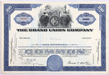 A 1961 The Grand Union Company stock certificate made out to Pitt and Co for sale by Brandywine General Store