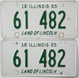 1965 Illinois License Plates