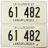 1967 Illinois License Plates