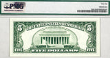 A FR #1969-H 1969 series five dollar federal reserve note from St. Louis for sale by Brandywine General Store in gem uncirculated condition reverse of bill