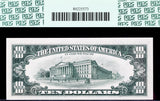 A FR #2021-K Series of 1969C FRN note from the Dallas Texas Federal Reserve Bank in the denomination of ten dollars for sale by Brandywine General Store PCGS 64PPQ reverse