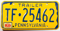 A classic 1971 Pennsylvania trailer license plate for sale by Brandywine General Store in very good plus condition with some bending