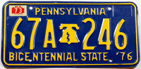 A classic 1973 Pennsylvania Car License Plate for sale by Brandywine General Store in excellent condition