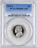 1973 s Jefferson Nickel professionally certified PR69DCAM by PCGS