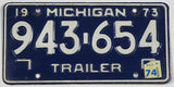 1974 Michigan Trailer License Plate