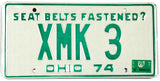 A classic single 1975 Ohio car license plate for sale by Brandywine General Store in excellent condition