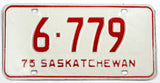 1975 Saskatchewan License Plate