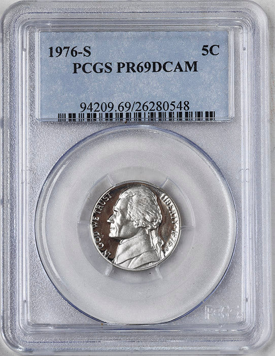 1976 s Jefferson Nickel professionally certified PR69DCAM by PCGS