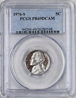 1976 s Jefferson Nickel professionally certified PR69DCAM by PCGS