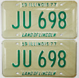 1977 Illinois License Plates