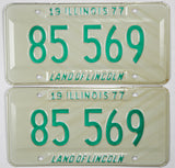 1977 Illinois License Plates