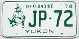 A 1978 Yukon passenger car license plate for sale at Brandywine General Store in excellent plus condition