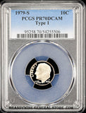 1979-s type 1 Roosevelt Dime certified perfect Proof 70 Deep Cameo by PCGS