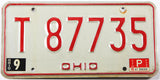 1980 Ohio car license plate grading very good plus