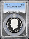 1980-s Kennedy half dollar graded proof 69 deep cameo by PCGS