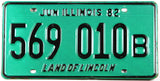 Classic 1982 Illinois truck license plate grading excellent minus