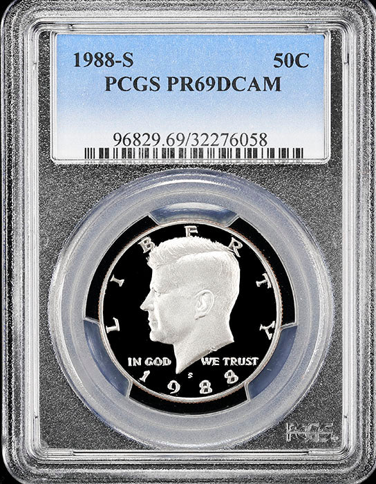 1988-s Kennedy half dollar graded proof 69 deep cameo by PCGS