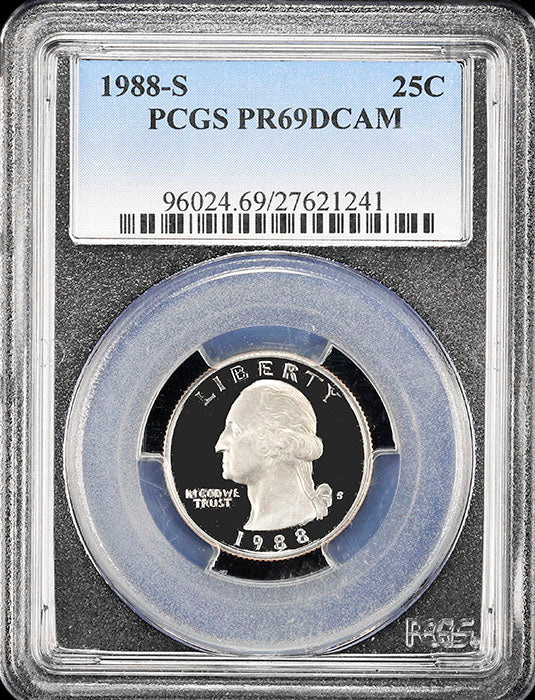 1988-s Washington Quarter certified PCGS Proof 69 Deep Cameo