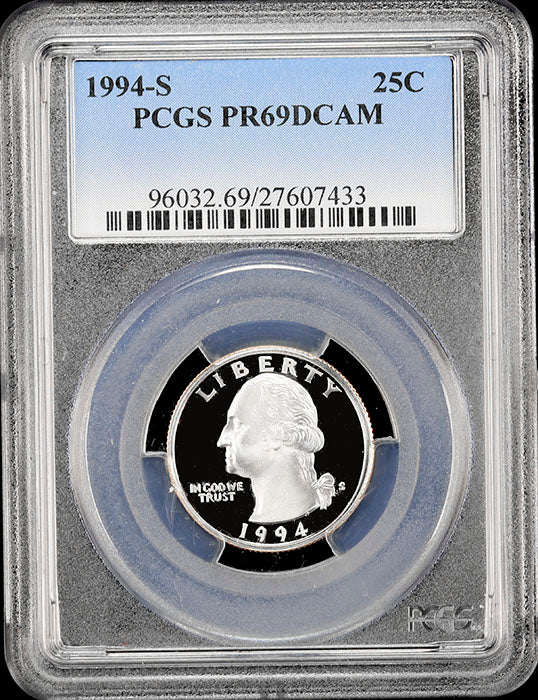 1994-s Washington Quarter certified PCGS Proof 69 Deep Cameo