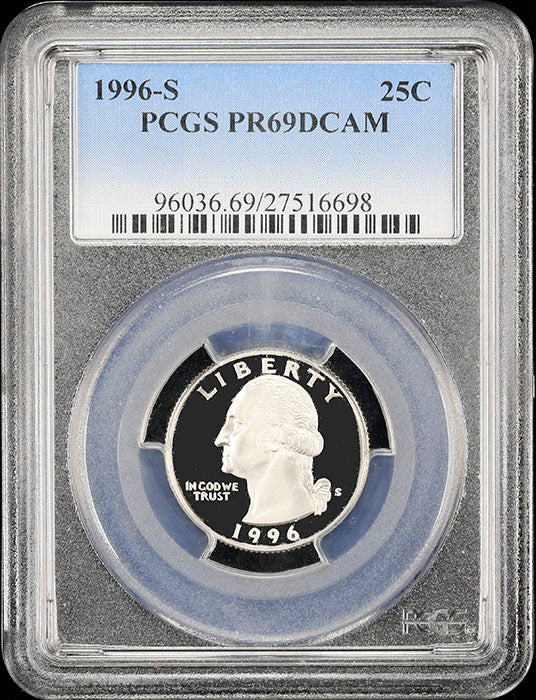 1996-s Washington Quarter certified PCGS Proof 69 Deep Cameo