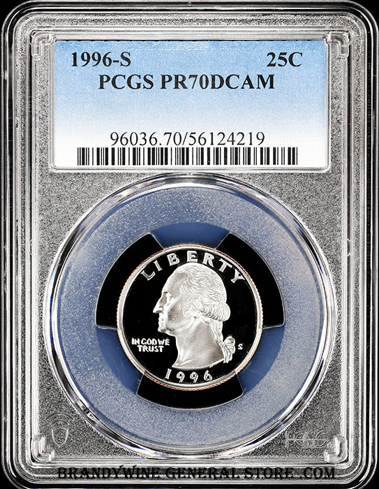 1996-s Washington Quarter certified PCGS Proof 70 Deep Cameo