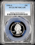 1996-s Washington Quarter certified PCGS Proof 70 Deep Cameo