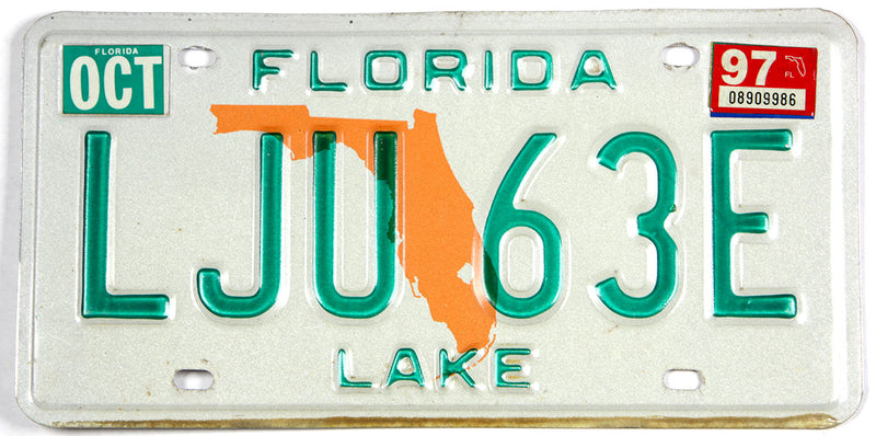 1997 Florida License Plate | Brandywine General Store
