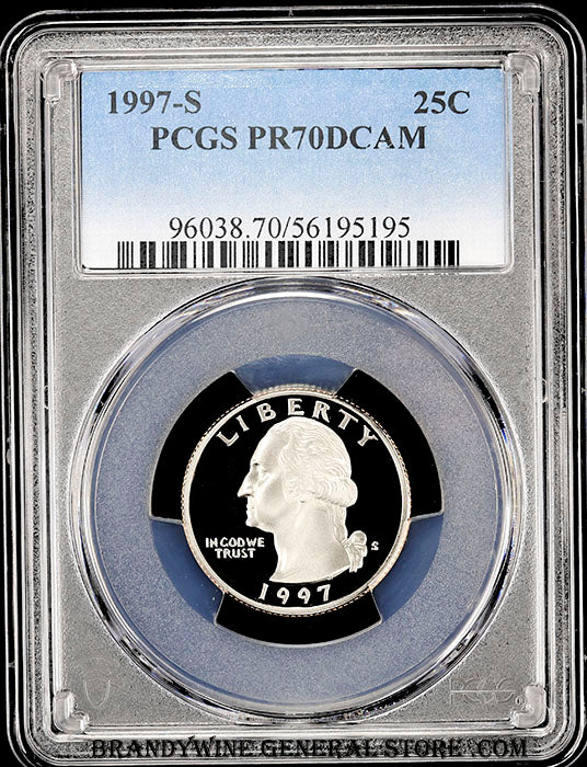 1997-s Washington Quarter certified PCGS Proof 70 Deep Cameo
