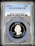 1997-s Washington Quarter certified PCGS Proof 70 Deep Cameo
