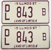 Classic 1997 Illinois dealer license plates grading very good plus
