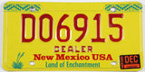 vintage 1999 New Mexico dealer license plate grading excellent minus