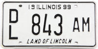 Classic 1999 Illinois dealer single license plate grading excellent