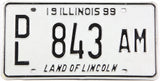 Classic 1999 Illinois dealer single license plate grading excellent