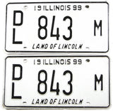 Classic 1999 Illinois dealer license plates grading excellent minus