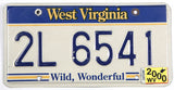 A classic 2000 West Virginia passenger car license plate for sale by Brandywine General Store in very good condition