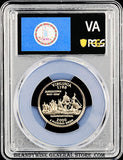 2000-S VA state quarter certified by PCGS at Proof 70 Deep Cameo