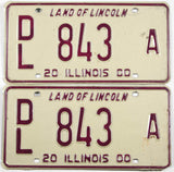 Classic 2000 Illinois dealer license plates grading very good plus