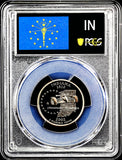 2002-s Indiana state quarter certified by PCGS 70 deep cameo