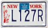 Classic 2002 New York motorcycle license plate grading excellent minus