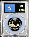 2003-S ME state quarter certified by PCGS at Proof 70 Deep Cameo