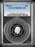 2004-s Roosevelt Dime certified Proof 69 Deep Cameo by PCGS
