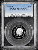 2005-s Roosevelt Dime certified Proof 69 Deep Cameo by PCGS