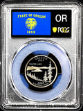 2005-s OR statehood quarter graded perfect PCGS Proof 70 deep cameo