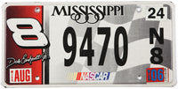 Classic 2006 Mississippi Dale Earnhardt Jr #8 Nascar License Plate grading very good plus