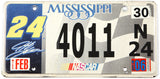 Classic 2006 Mississippi Jeff Gordon #24 Nascar License Plate grading very good plus