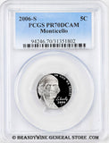 2006-s Jefferson Nickel certified perfect Proof 70 Deep Cameo by PCGS