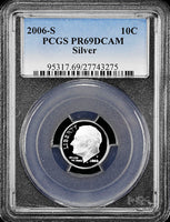 2006-s Roosevelt silver Dime certified Proof 69 Deep Cameo by PCGS