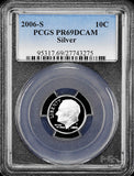 2006-s Roosevelt silver Dime certified Proof 69 Deep Cameo by PCGS